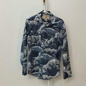 Western Aloha L/S Hokusai Waves Shirt